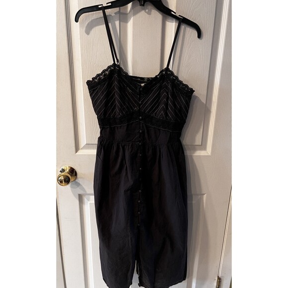 Simple Retro Dress Womens M/L Midi Slip boho dark romantic y2k coquette fairy - Picture 13 of 13